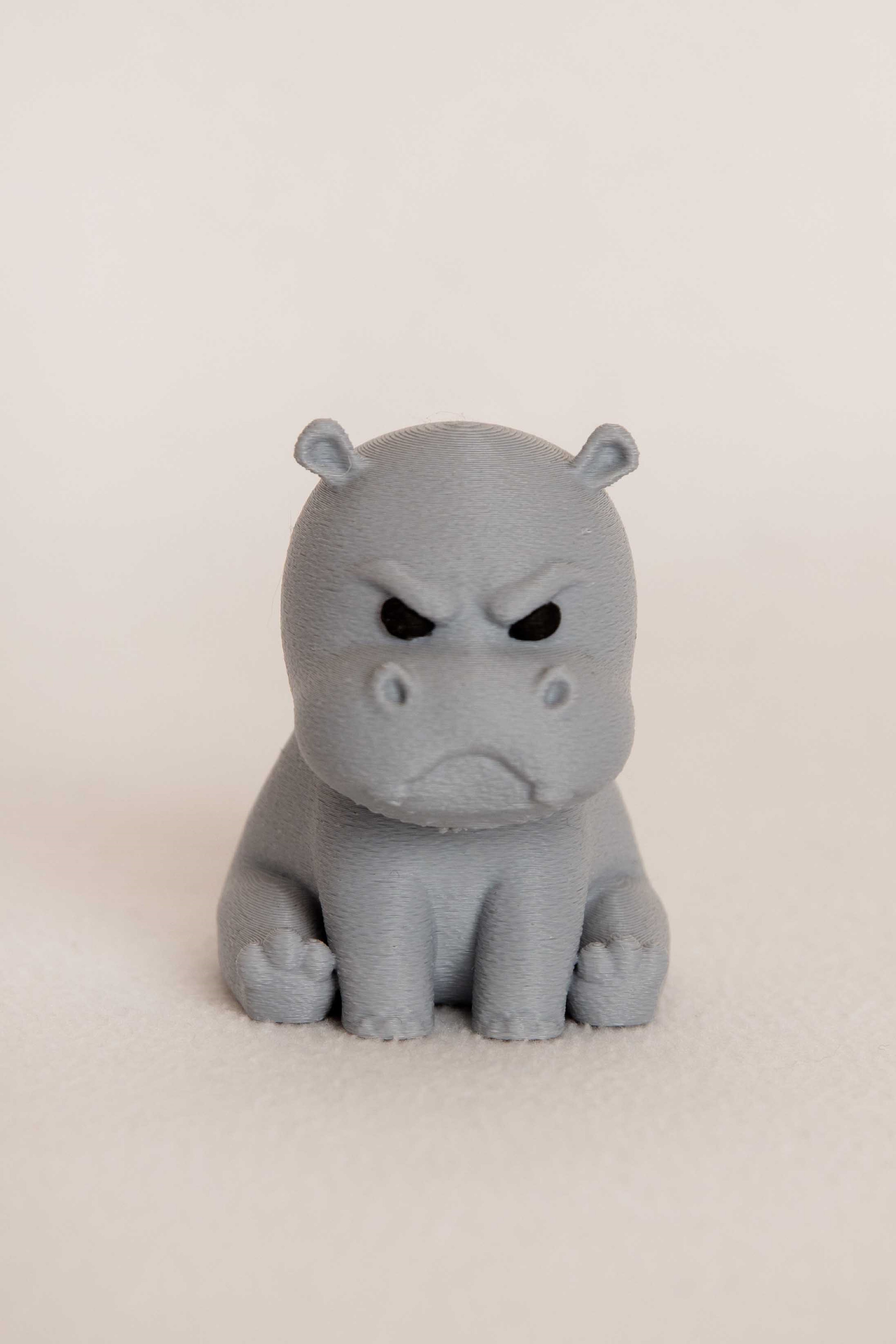 Angry Hippo Figurine