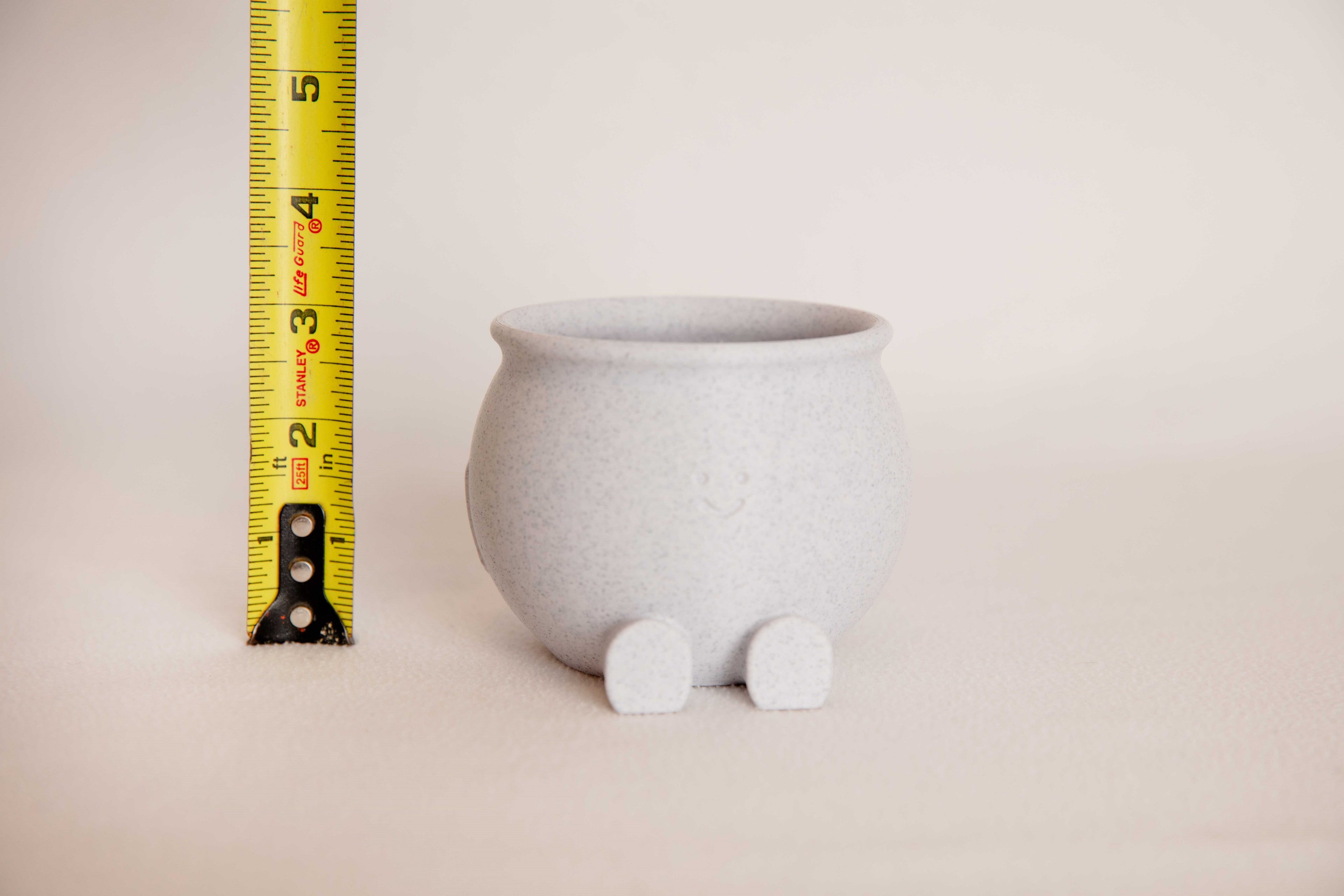 Cute Smiley Sitting Planter Pot – Minimal Desk Decor