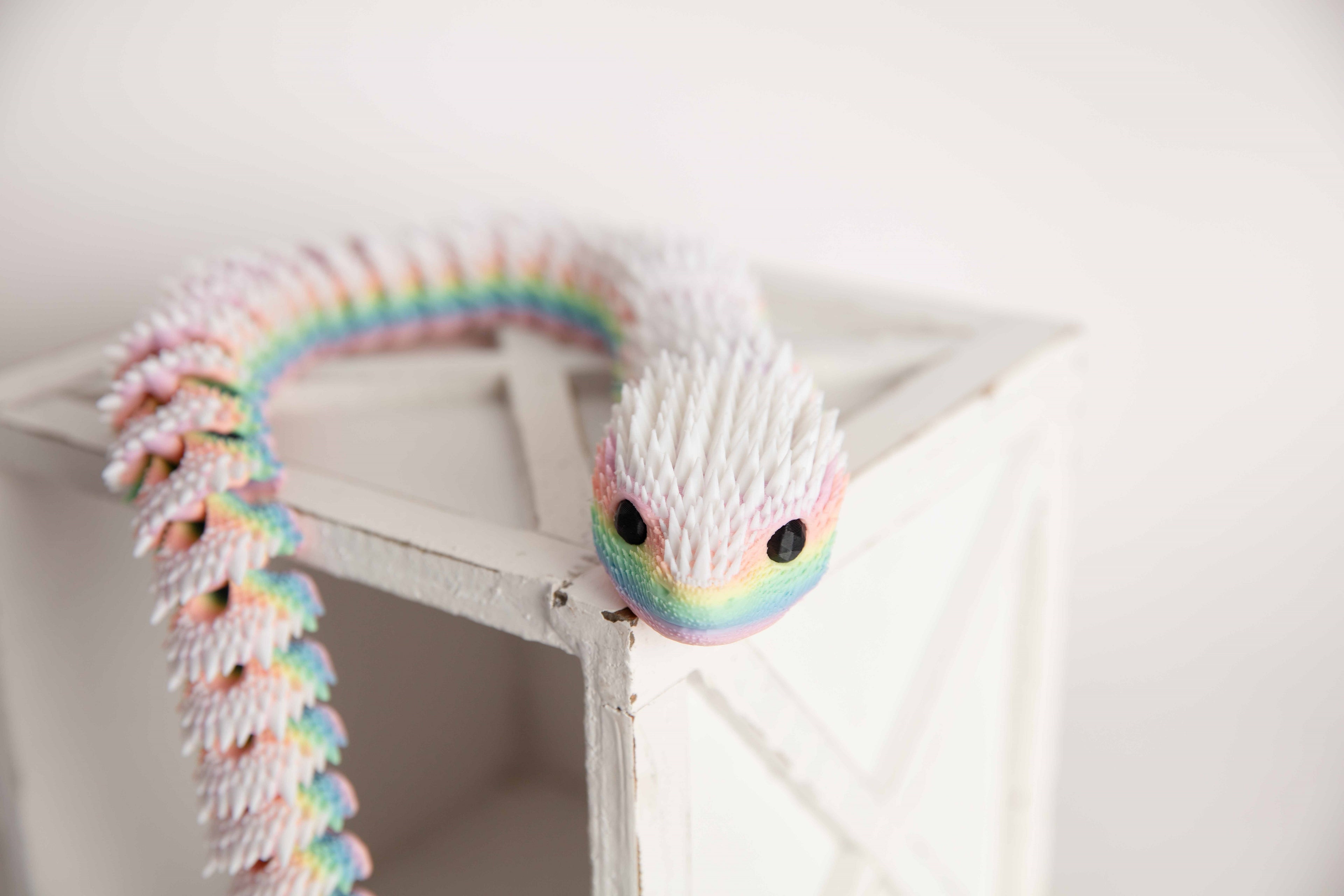 30-Inch Articulated Fidget Snake – Custom Two-Color Flexible Desk Toy