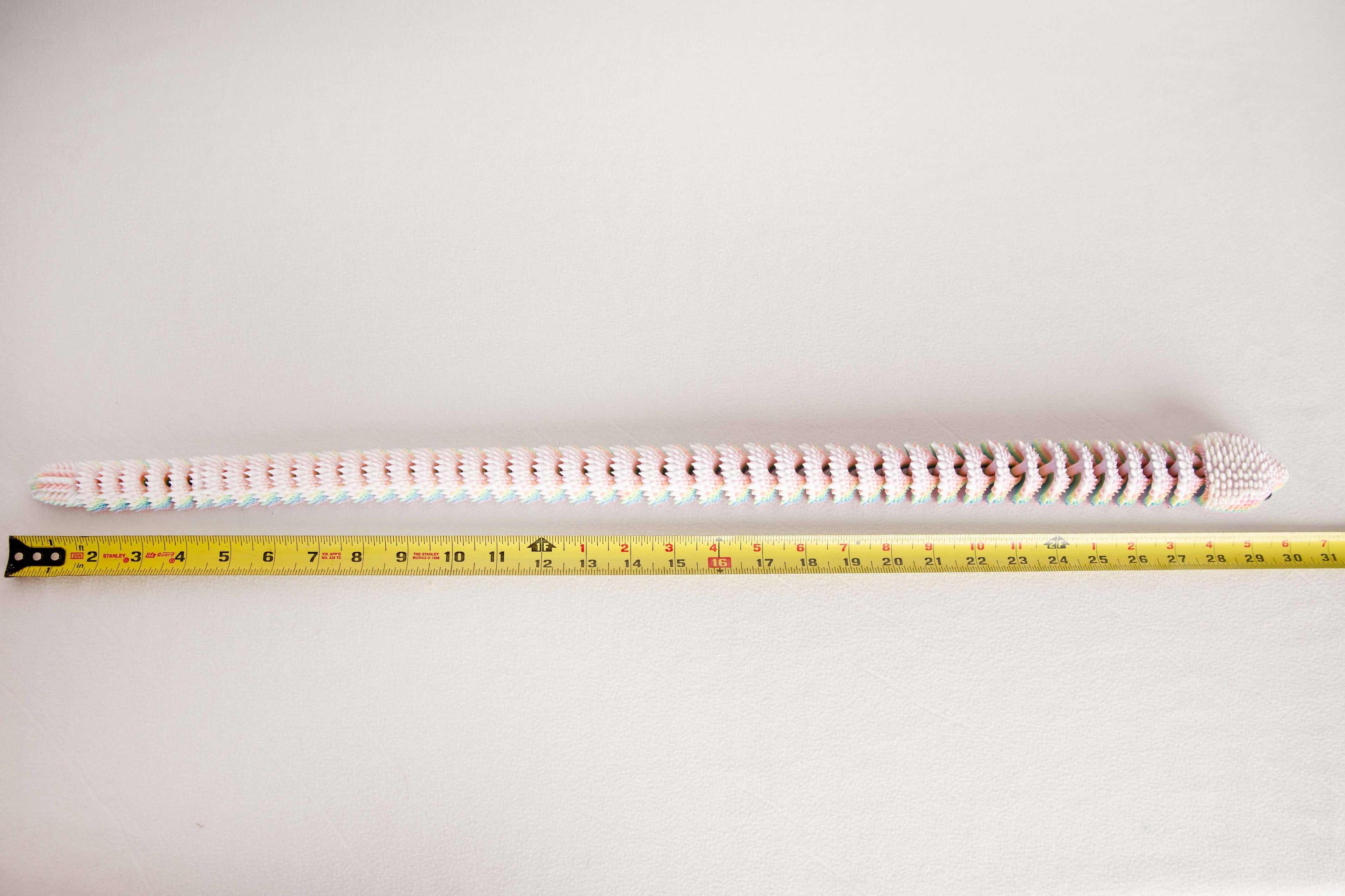 30-Inch Articulated Fidget Snake – Custom Two-Color Flexible Desk Toy