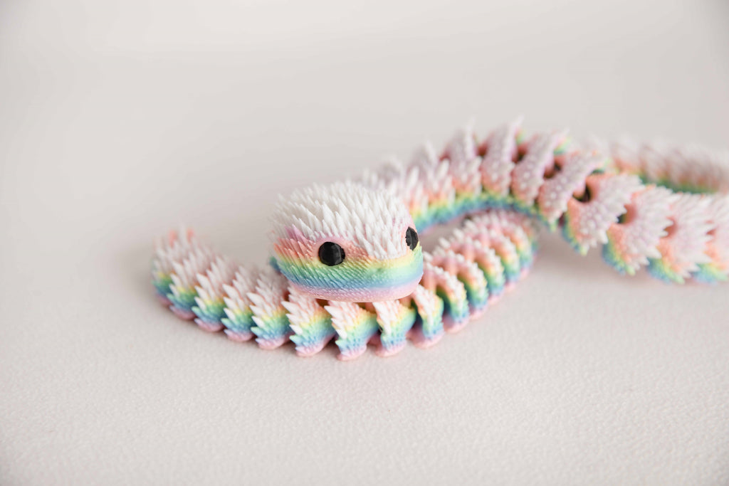 30-Inch Articulated Fidget Snake – Custom Two-Color Flexible Desk Toy