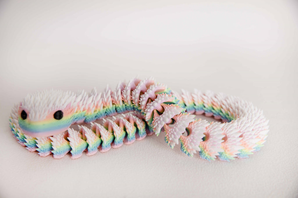 30-Inch Articulated Fidget Snake – Custom Two-Color Flexible Desk Toy