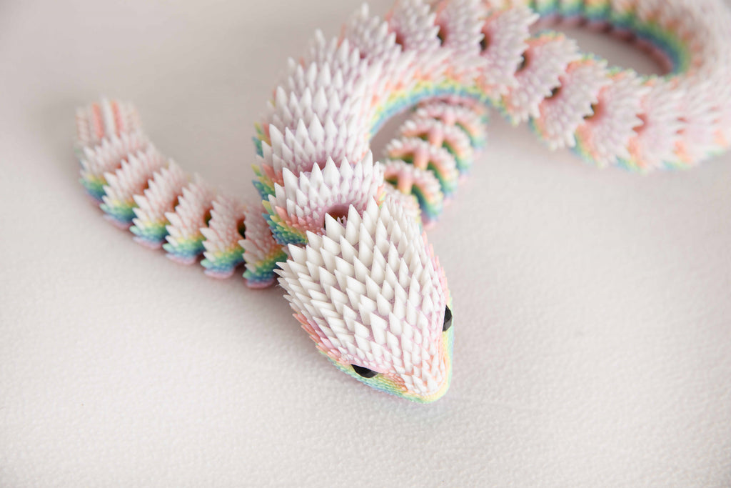 30-Inch Articulated Fidget Snake – Custom Two-Color Flexible Desk Toy