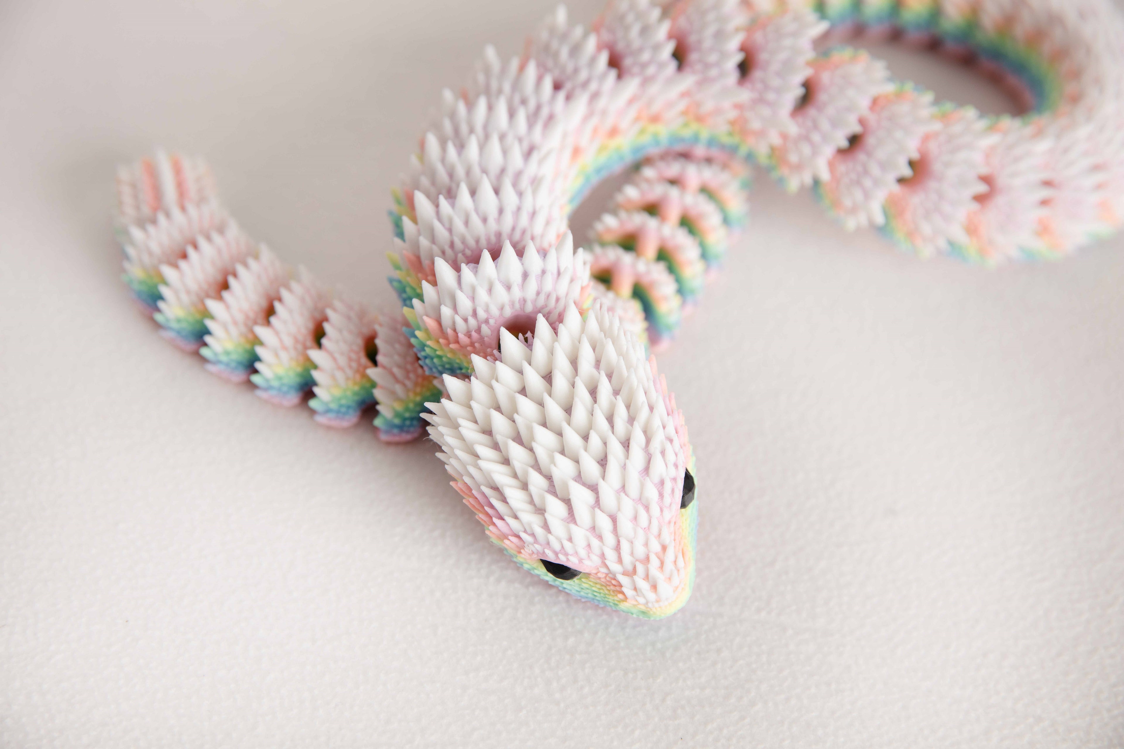 30-Inch Articulated Fidget Snake – Custom Two-Color Flexible Desk Toy