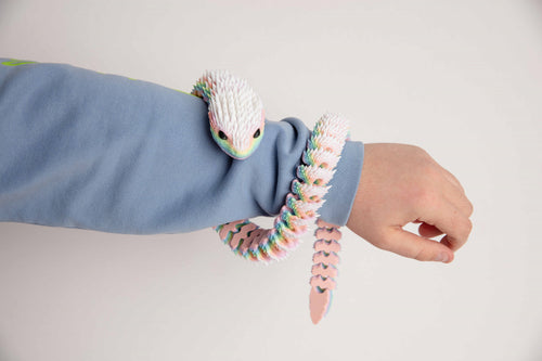 30-Inch Articulated Fidget Snake – Custom Two-Color Flexible Desk Toy