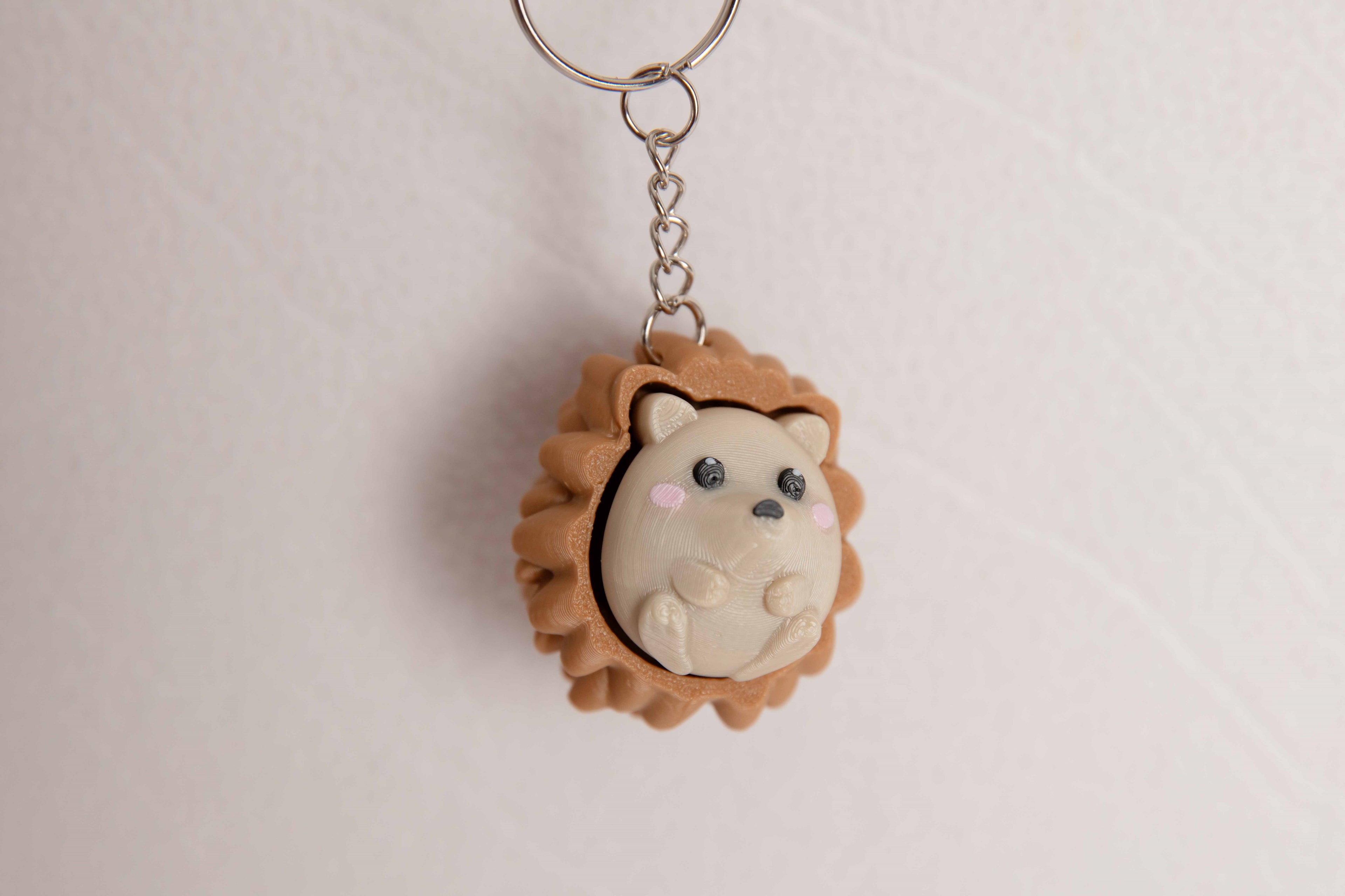 🦔 Hedgehog Clicker Fidget Keychain – Pocket Stress Toy