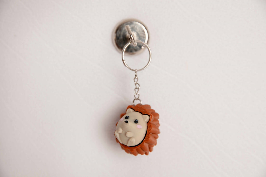 🦔 Hedgehog Clicker Fidget Keychain – Pocket Stress Toy