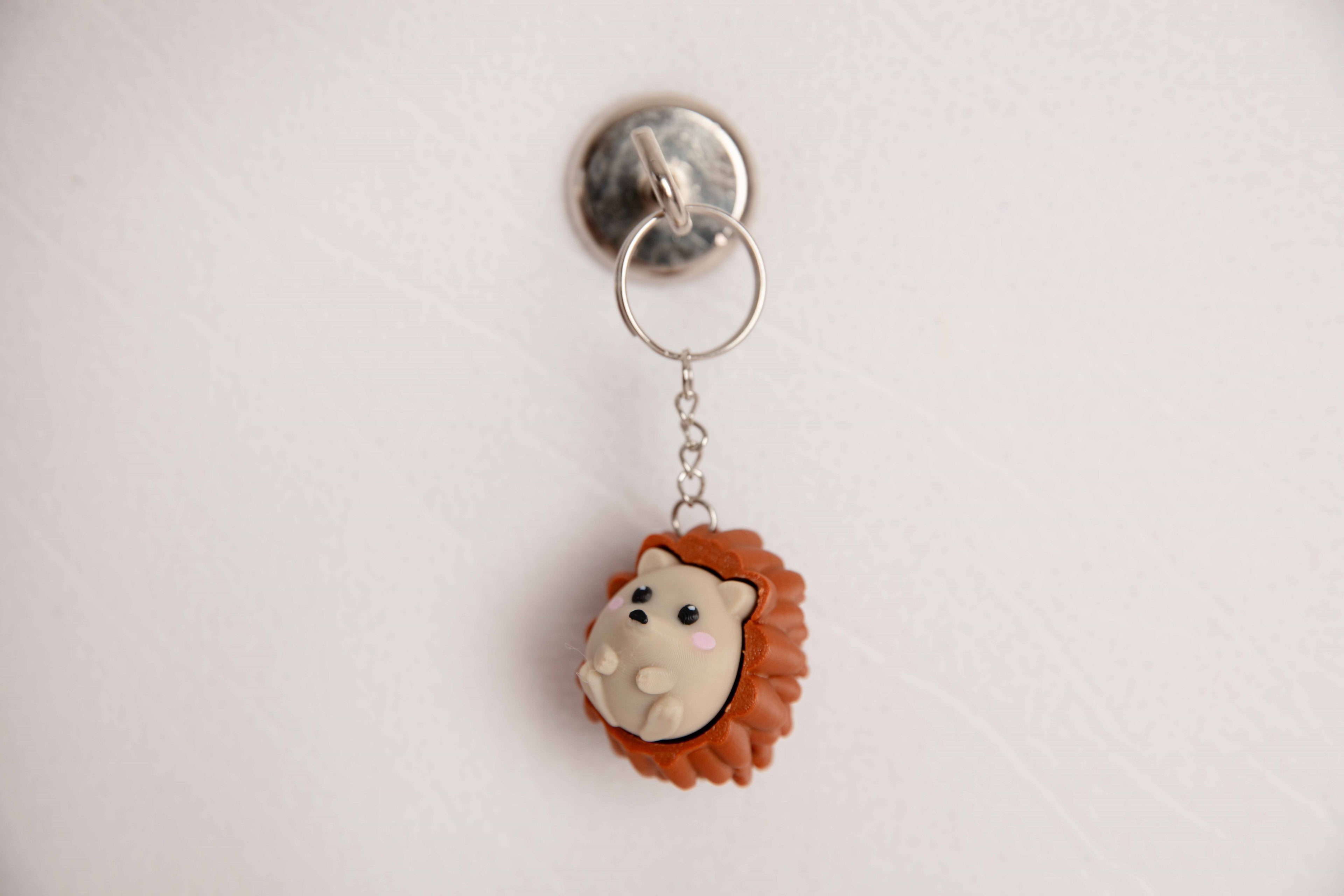 🦔 Hedgehog Clicker Fidget Keychain – Pocket Stress Toy