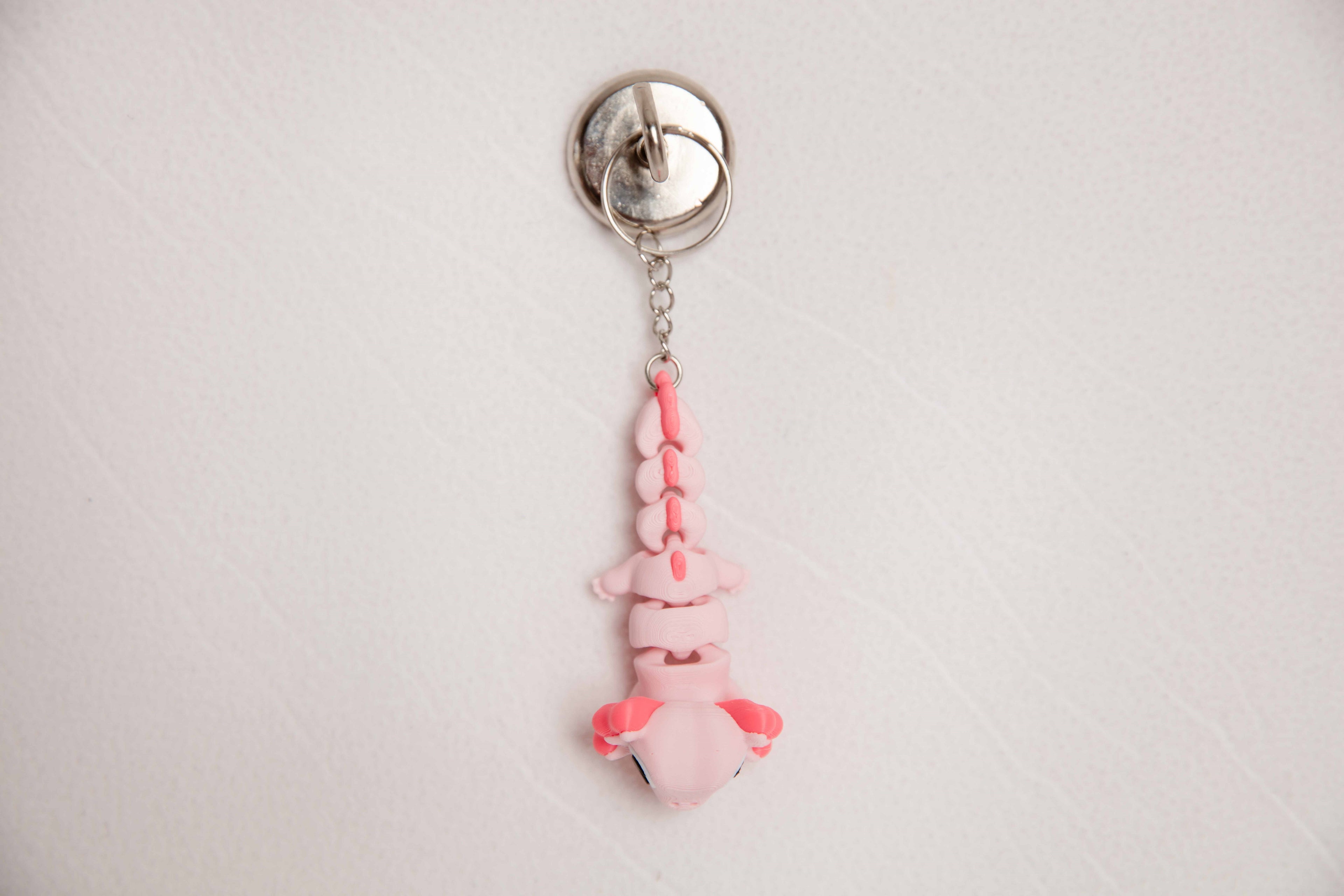 Cute Axolotl Fidget Keychain – Articulated 3D Printed Sensory Keychain