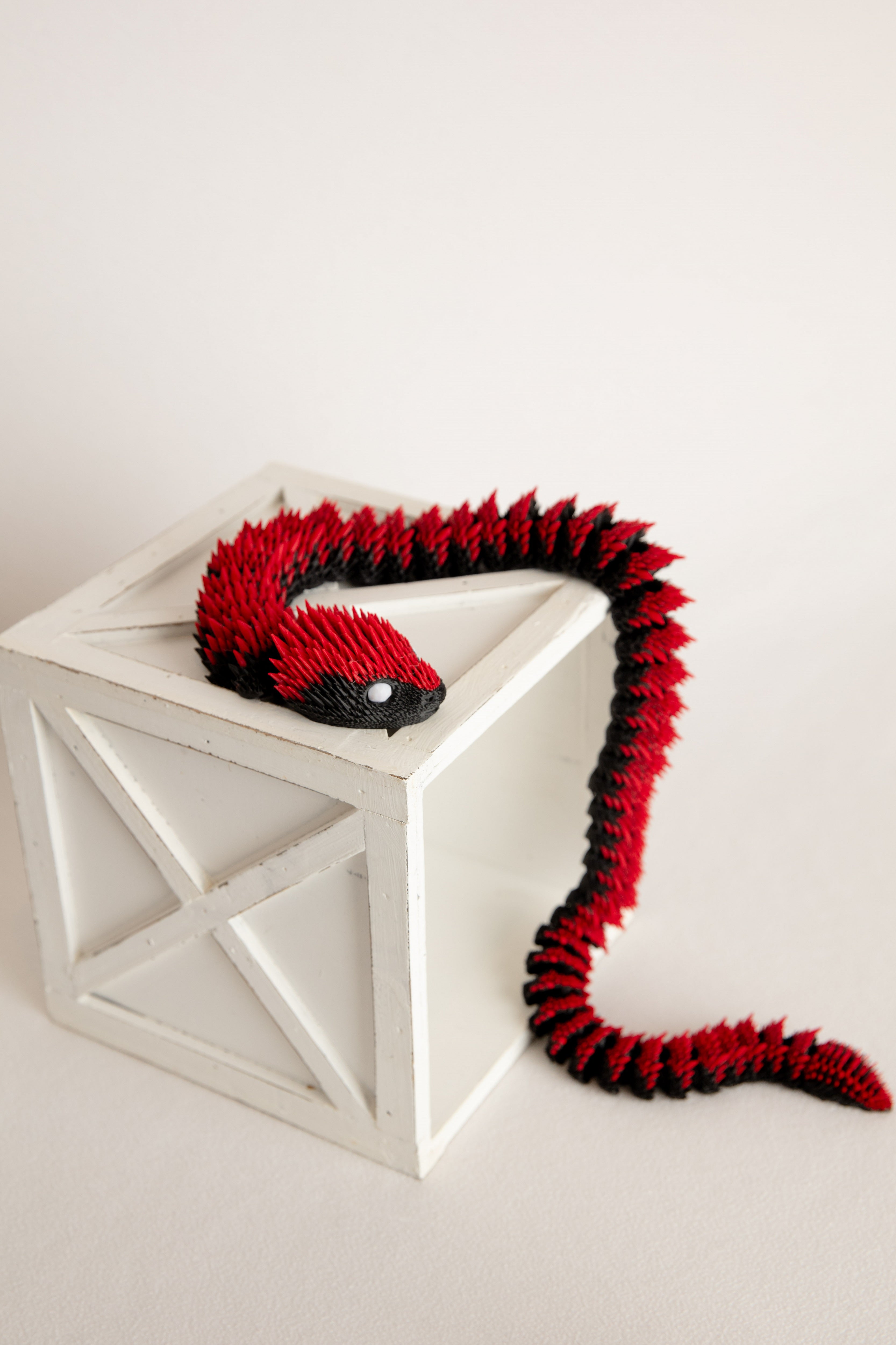 30-Inch Articulated Fidget Snake – Custom Two-Color Flexible Desk Toy