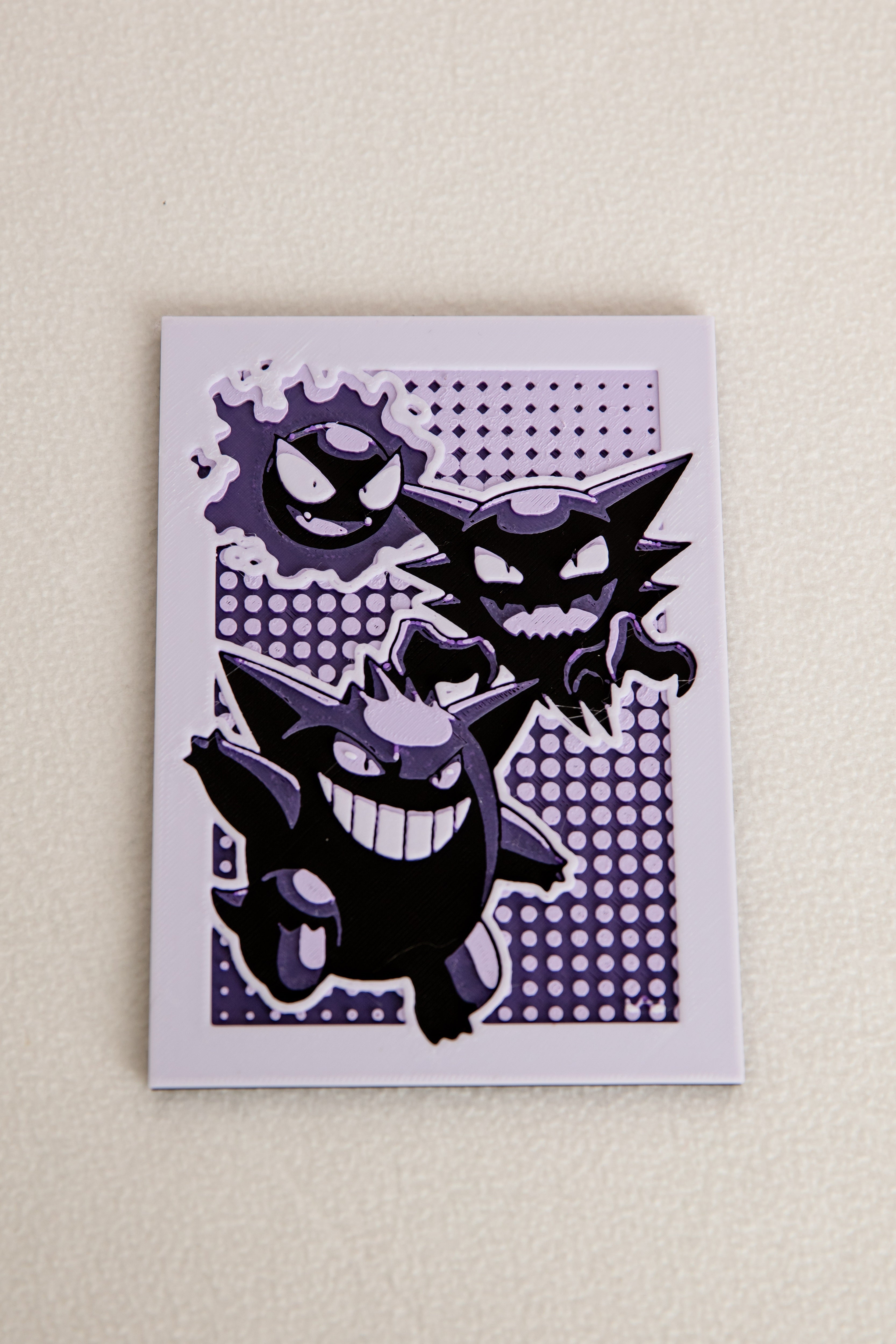 Monochrome Gengar Line Hueforge