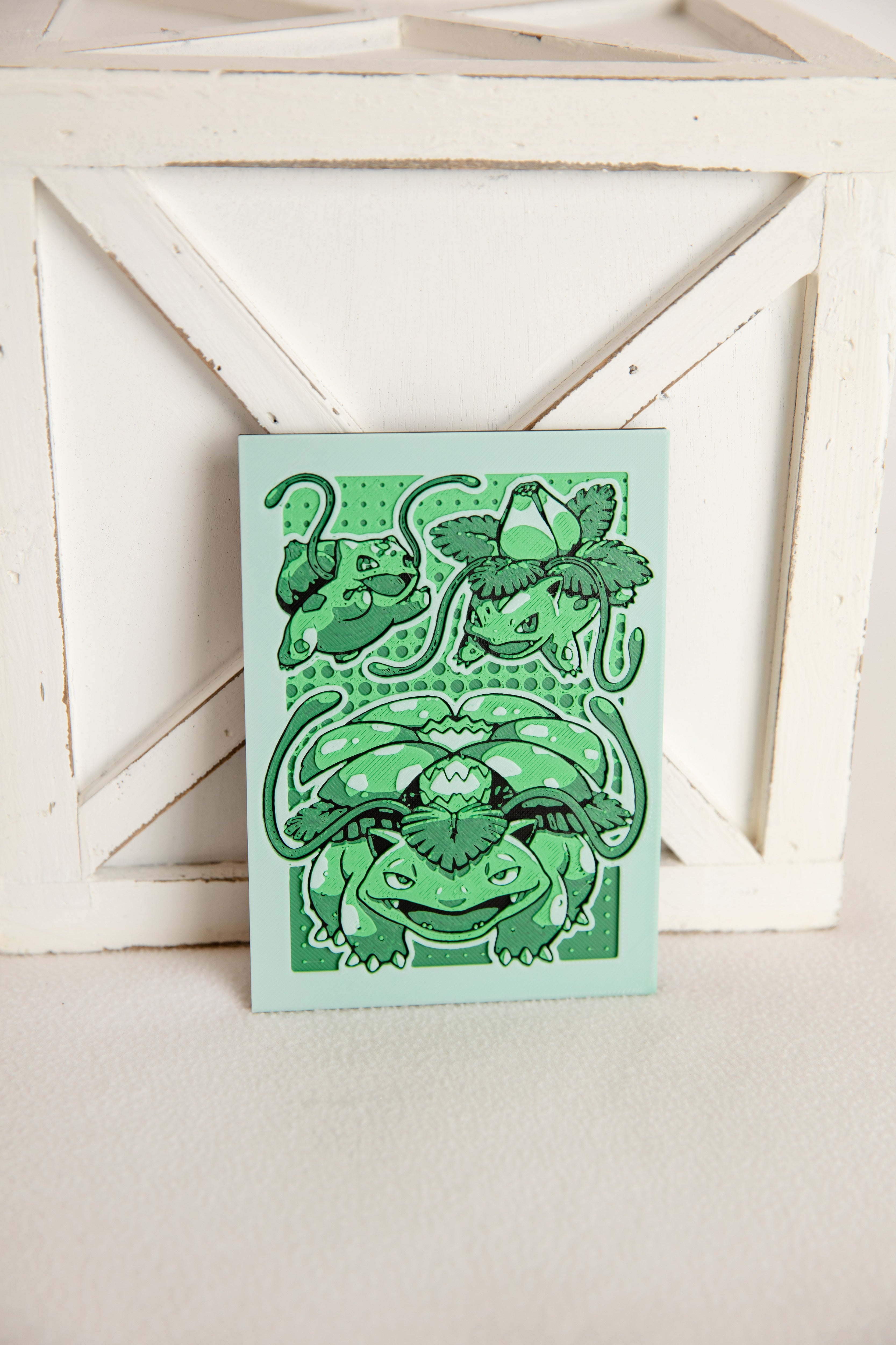 Monochrome Bulbasaur Line Hueforge