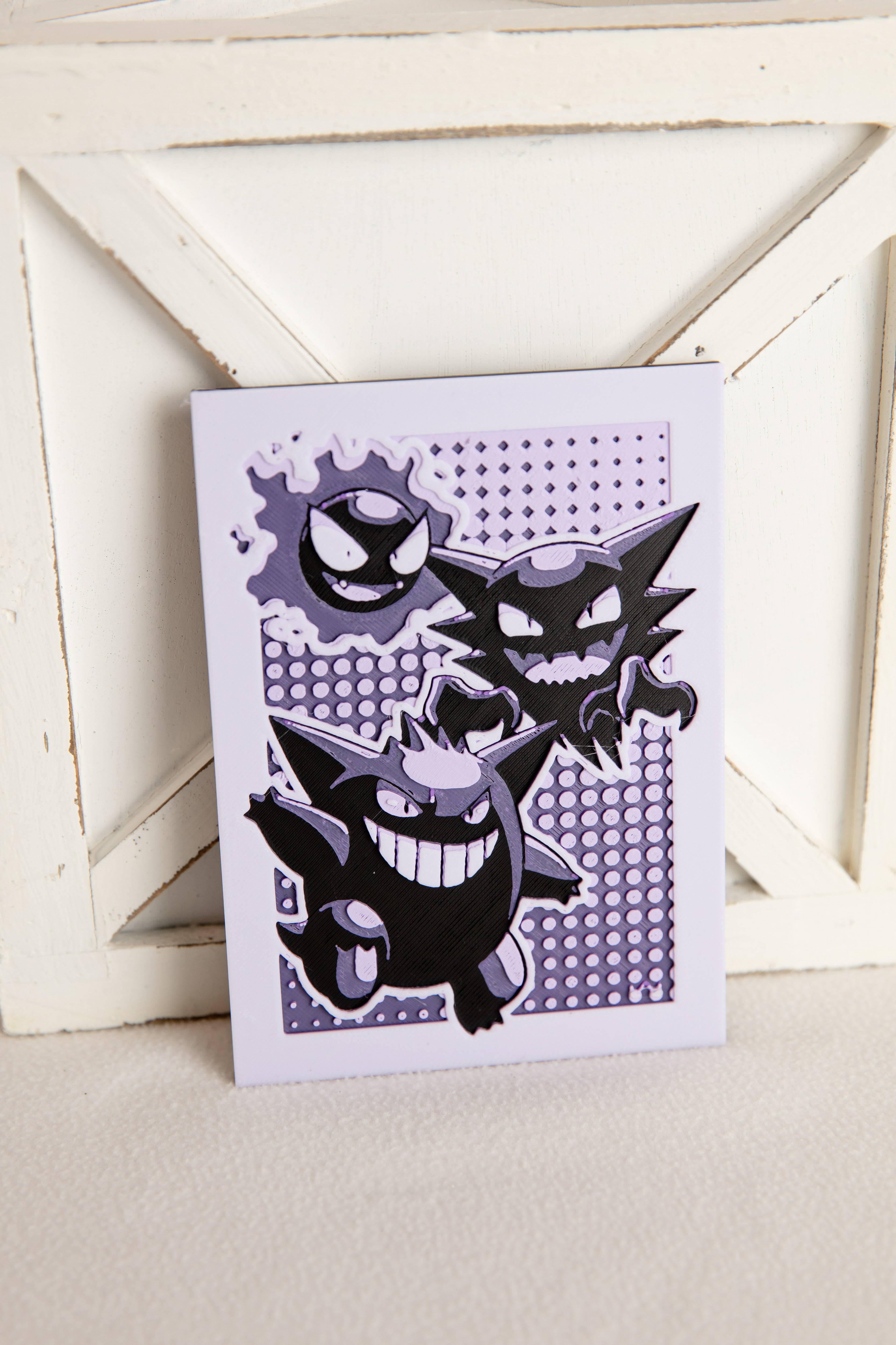 Monochrome Gengar Line Hueforge