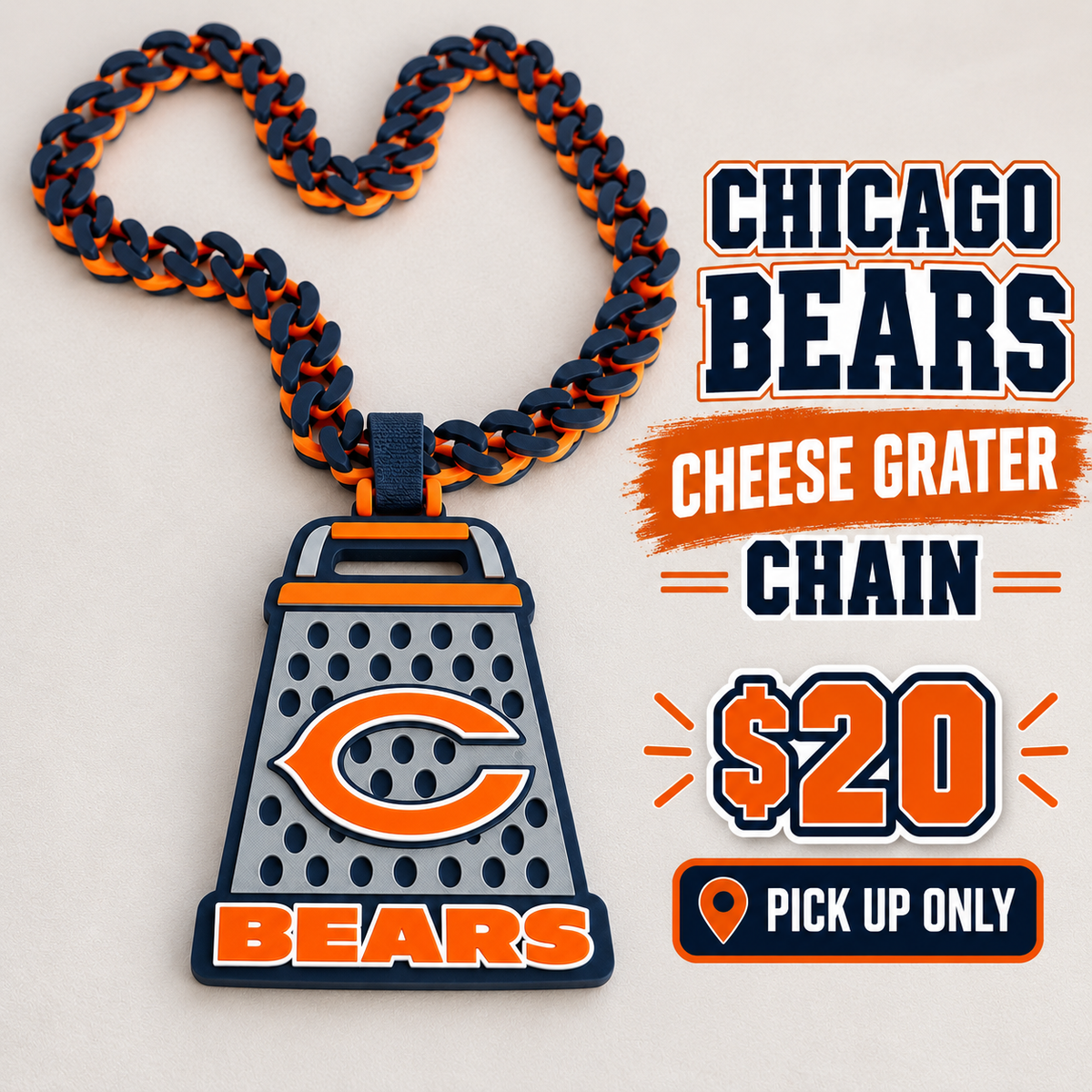 Bears Cheese Grater Chain