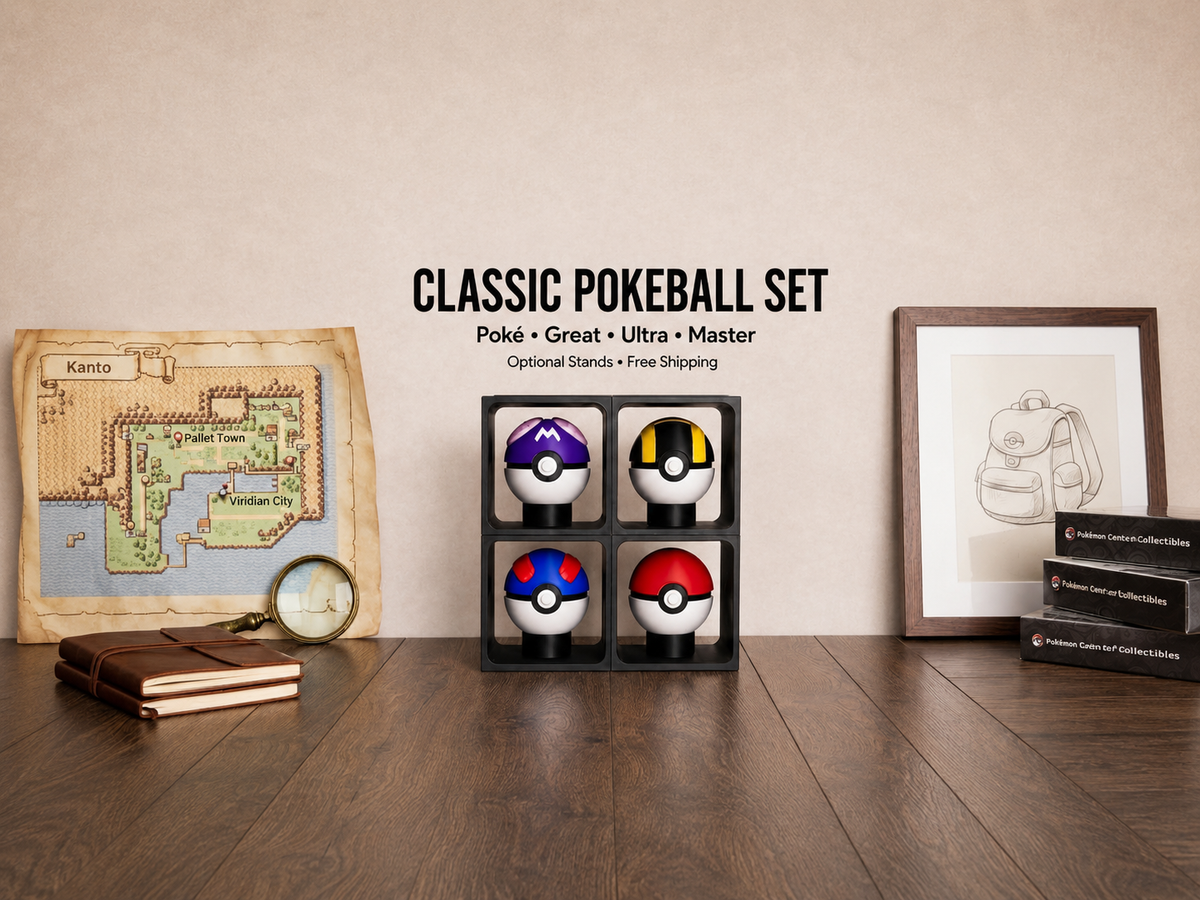 Classic Poké Ball Display Set – 4-Pack – collection photo